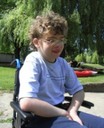 Photo of child in wheelchair